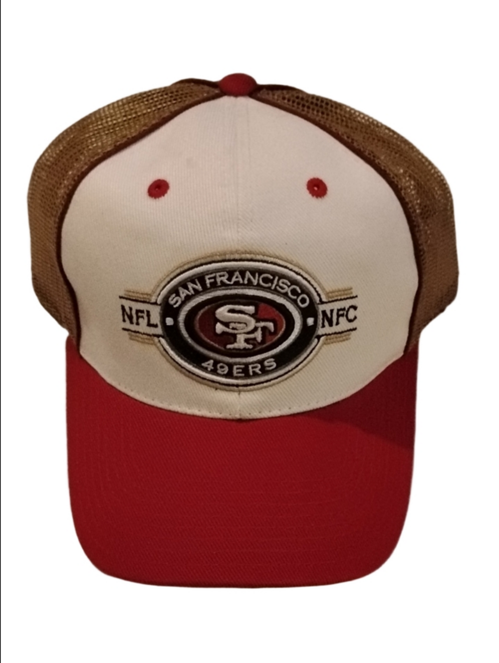NFL San Francisco 49ers Red, White and Gold Trucker Cap